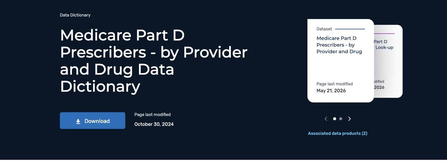 Data Dictionary のページ。列の定義はここが正本