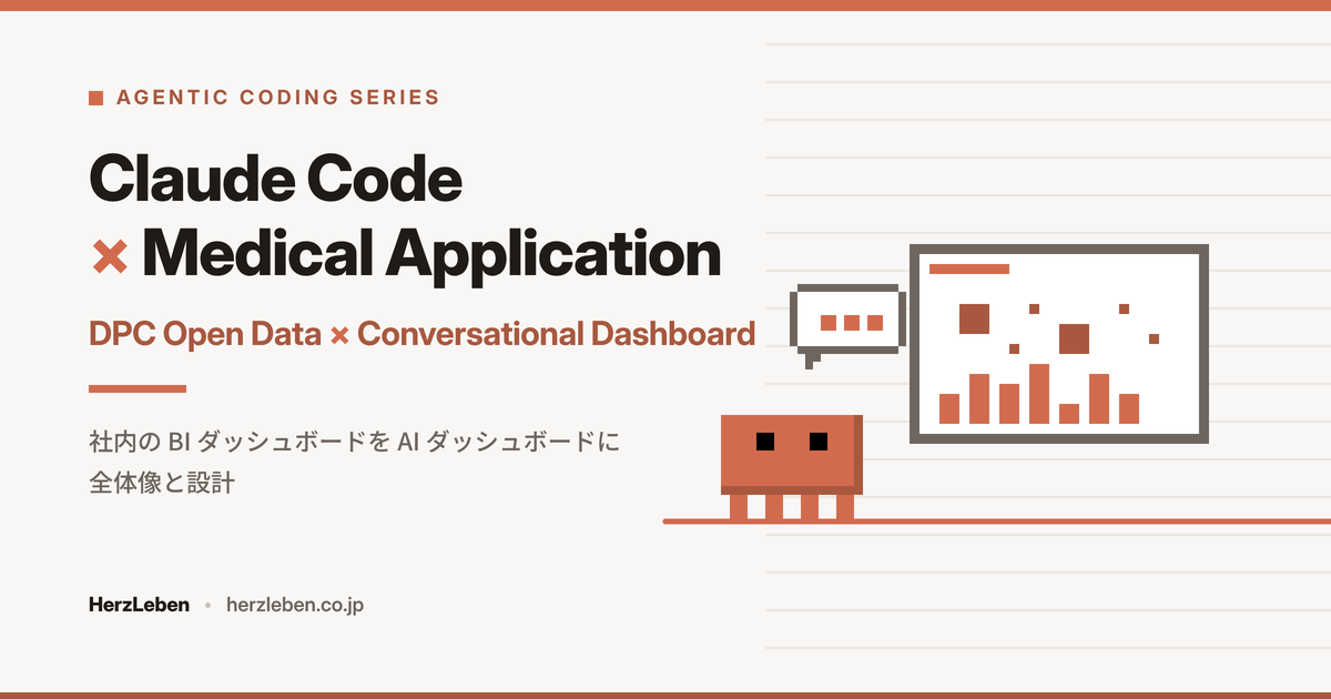社内の BI を AI ダッシュボードに — Claude Code × DPC公開データ