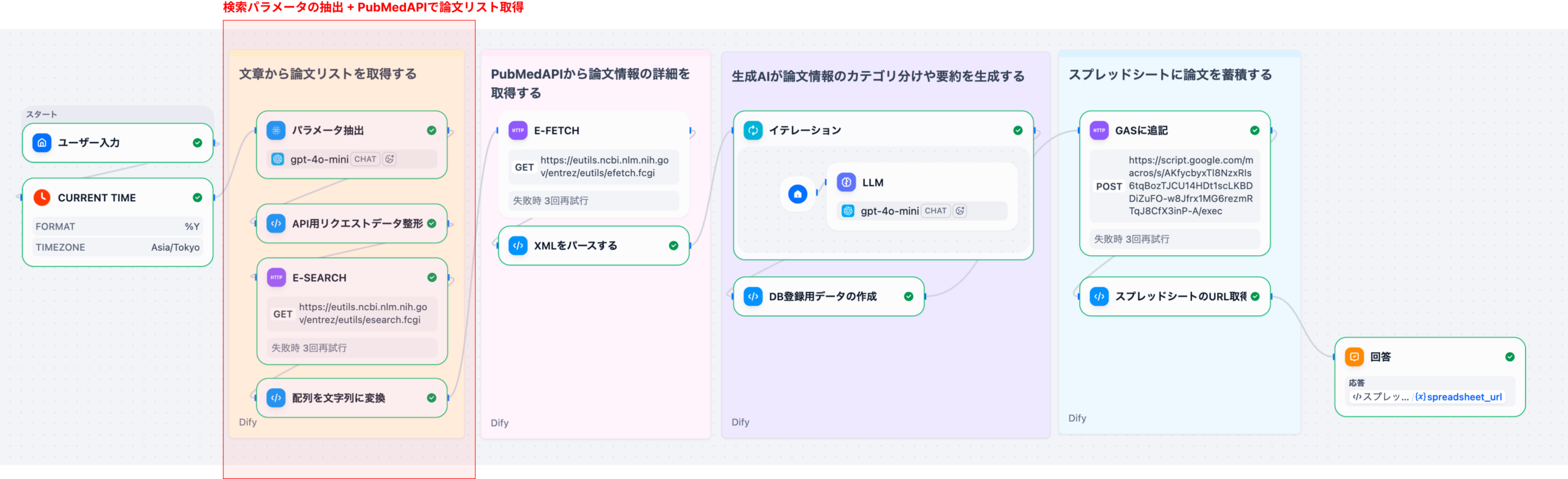 ステップ1: 検索パラメータの抽出(Part 1)