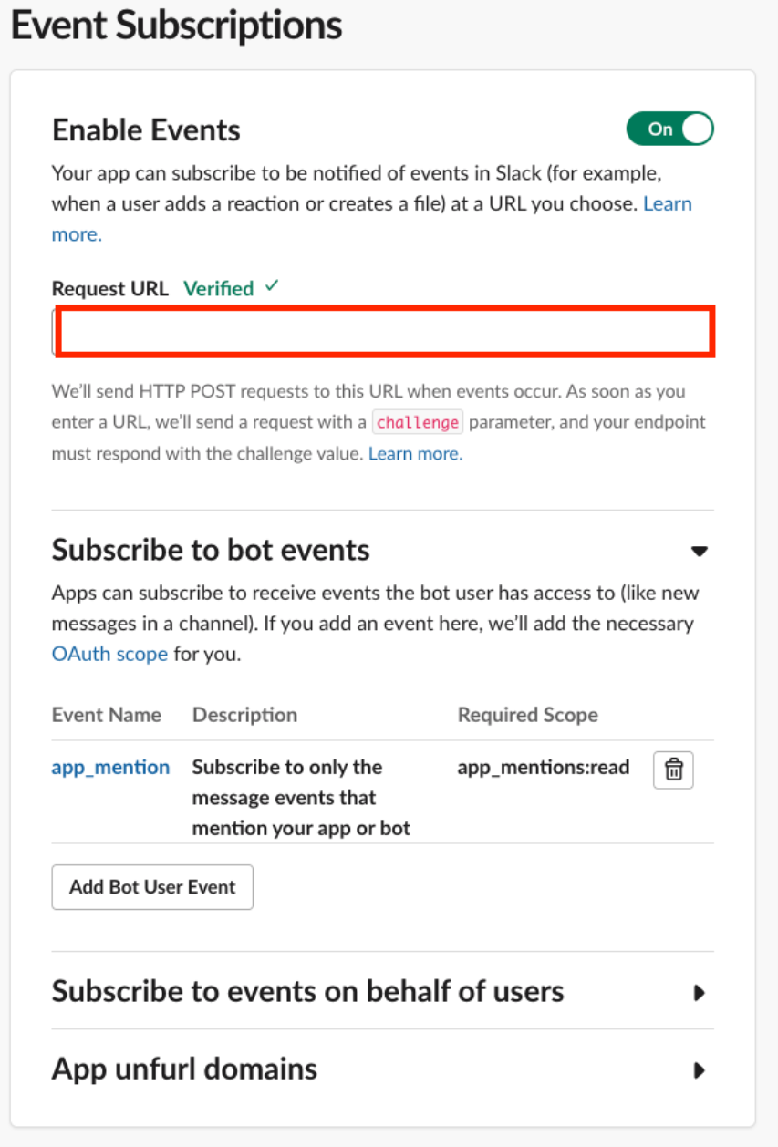 Event Subscriptions