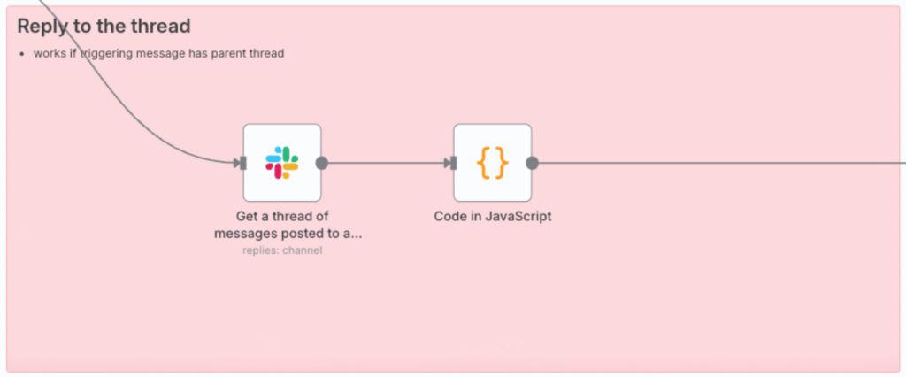 Get a thread of messages posted to a channel