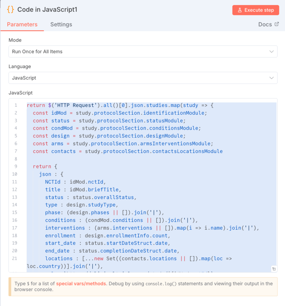 Code in JavaScript1設定